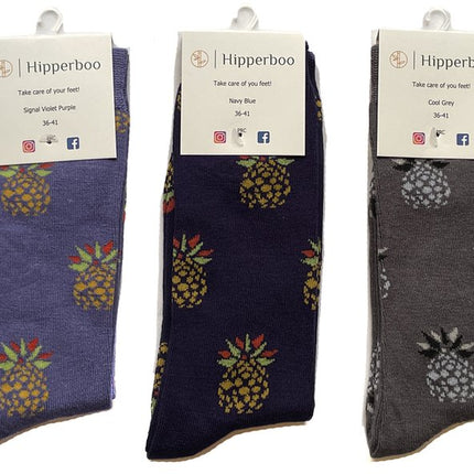 Hipperboo® Bamboe Sokken | Ananas Sokken | 5 Paar