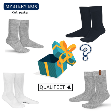 Qualifeet® Mystery Box | Klein of Groot Pakket | Verrassingspakket | Proefpakket Sokken
