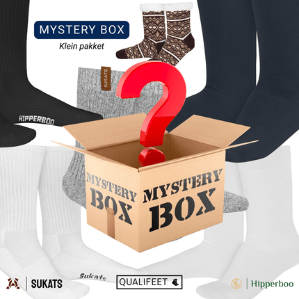 Qualifeet® Mystery Box | Klein of Groot Pakket | Verrassingspakket | Proefpakket Sokken