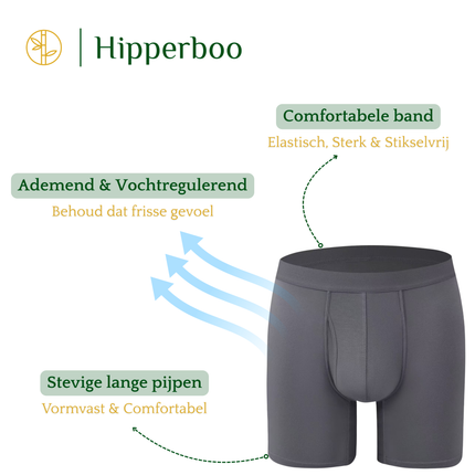 Hipperboo® 1-Pack Onderbroeken Heren - Boxershorts - Met of Zonder Opening
