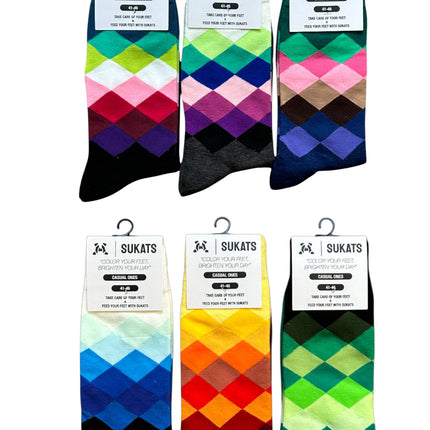 Sukats® The Casual Ones | 3, 6 of 9 Paar | Herensokken | Vrolijke Sokken | Cadeau sokken