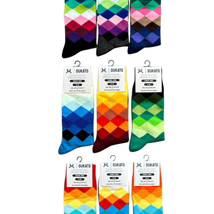 Sukats® The Casual Ones | 3, 6 of 9 Paar | Herensokken | Vrolijke Sokken | Cadeau sokken