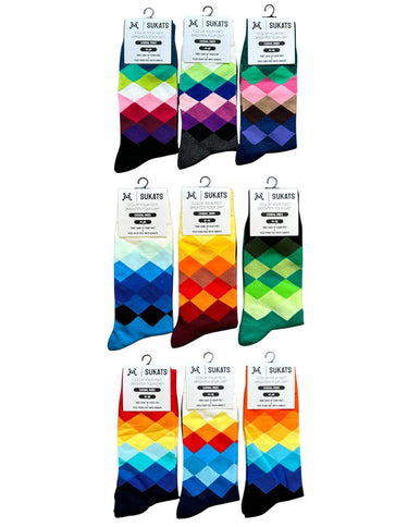 Sukats® The Casual Ones | 3, 6 of 9 Paar | Herensokken | Vrolijke Sokken | Cadeau sokken