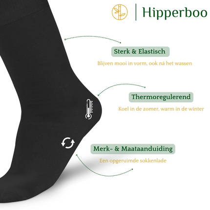 Hipperboo® Bamboe Sokken | 1, 4 of 8 Paar | Naadloos