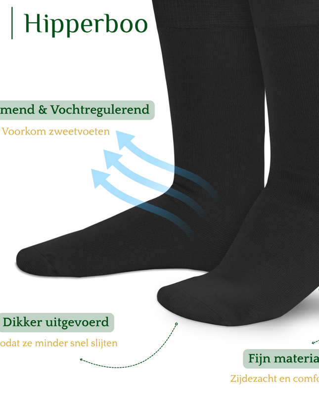 Hipperboo® Bamboe Sokken | 1, 4 of 8 Paar | Naadloos