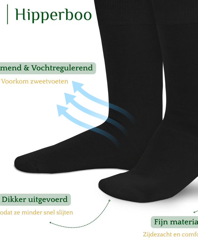 Hipperboo® Bamboe Sokken | 1, 4 of 8 Paar | Naadloos