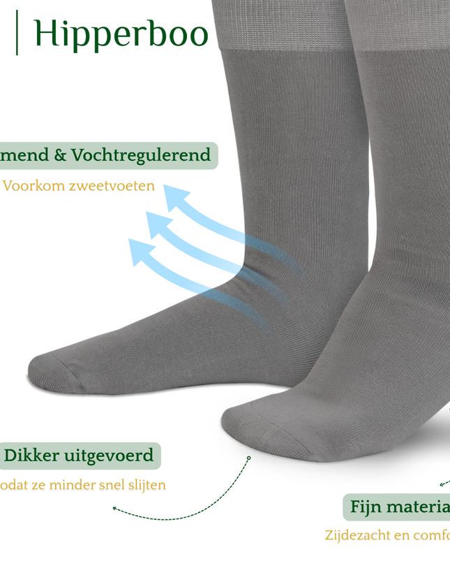 Hipperboo® Bamboe Sokken | 1, 4 of 8 Paar | Naadloos