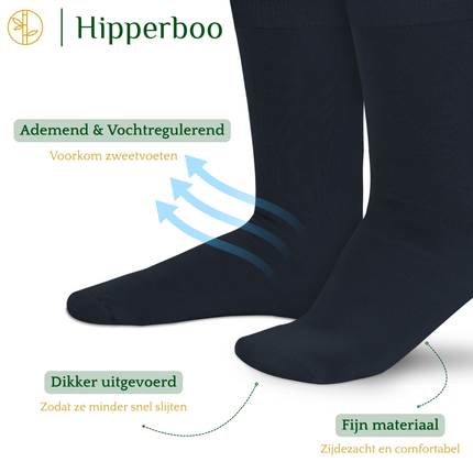 Hipperboo® Bamboe Sokken | 1, 4 of 8 Paar | Naadloos