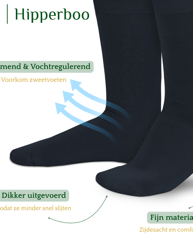 Hipperboo® Bamboe Sokken | 1, 4 of 8 Paar | Naadloos