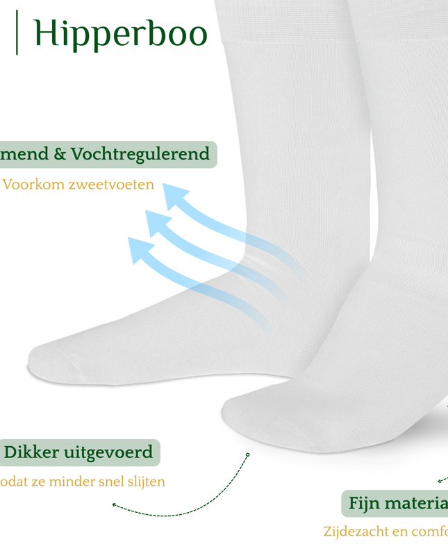 Hipperboo® Bamboe Sokken | 1, 4 of 8 Paar | Naadloos