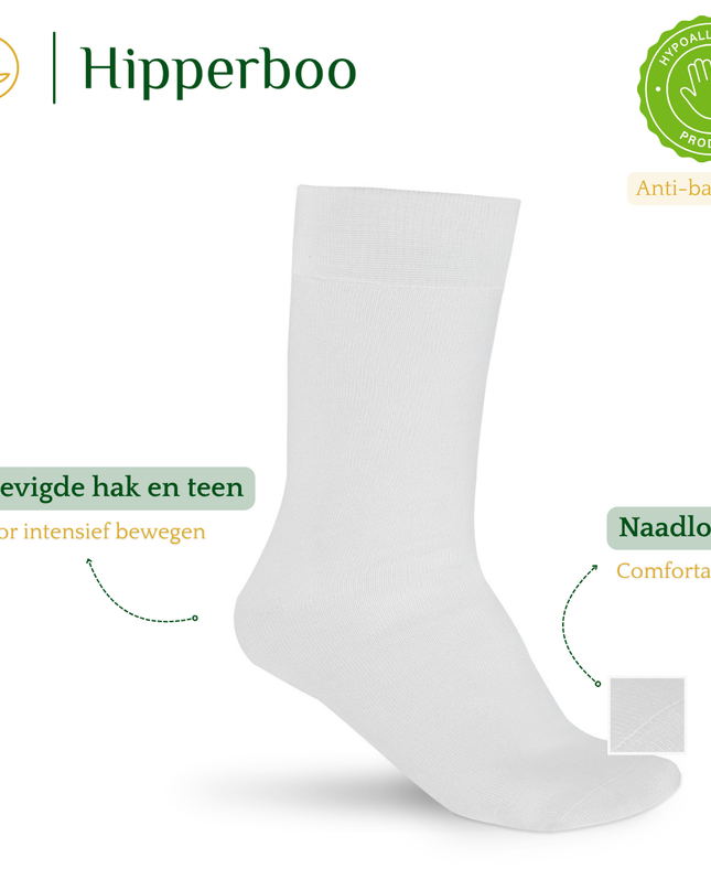 Hipperboo® Bamboe Sokken | 1, 4 of 8 Paar | Naadloos