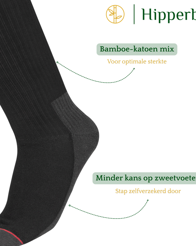 Hipperboo® Bamboe Werksokken | 3 of 6 Paar
