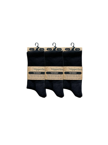Hipperboo® Bamboe Werksokken | 3 of 6 Paar | Naadloos
