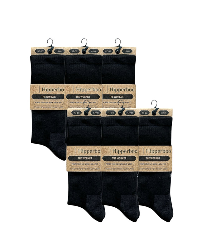 Hipperboo® Bamboe Werksokken | 3 of 6 Paar