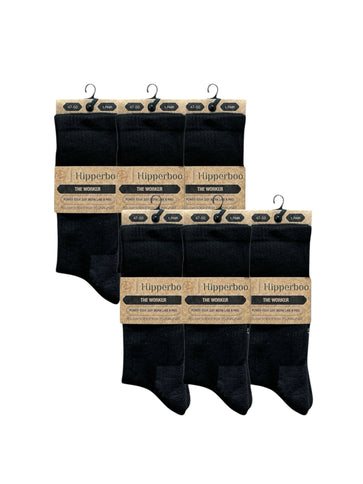 Hipperboo® Bamboe Werksokken | 3 of 6 Paar | Naadloos