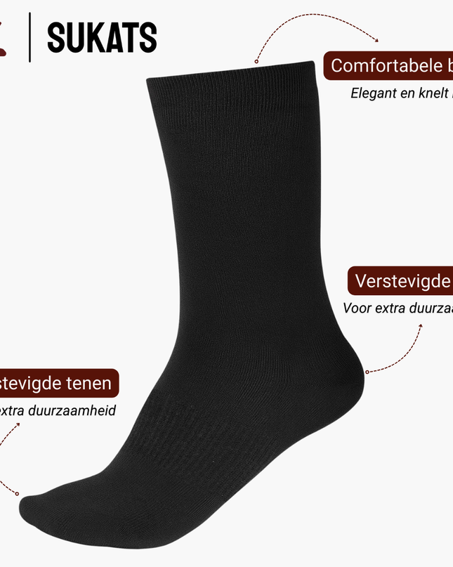 Sukats® Merino Wollen Sokken | 8 Paar | Met of zonder badstofzool