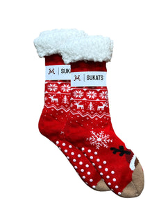 Sukats® Huissokken | 1, 3 of 6 Paar | Anti-slip sokken | Kerstsokken | Fluffy Sokken | Slofsokken | Verwarmde Sokken | Meerdere Kleuren