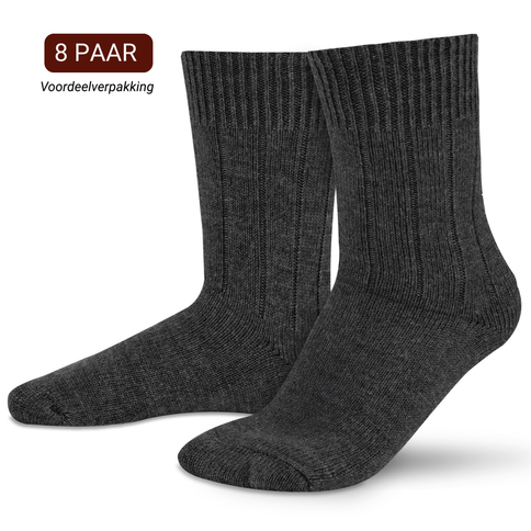 Sukats® Alpaca Sokken | 4 of 8 Paar | Wollen Sokken | Warme Sokken | Huissokken