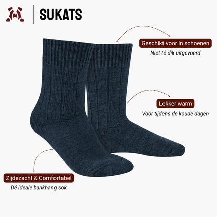 Sukats® Alpaca Sokken | Wollen Sokken | Warme Sokken | 1, 4 of 8 Paar