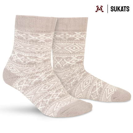 Sukats® Huissokken met Wol | Wollen Sokken | Bedsokken | 1 of 3 Paar