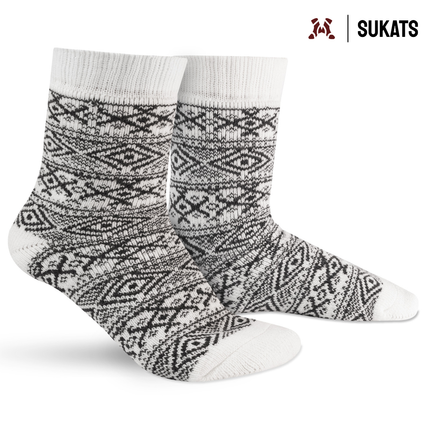 Sukats® Huissokken met Wol | Wollen Sokken | Bedsokken | 1 of 3 Paar