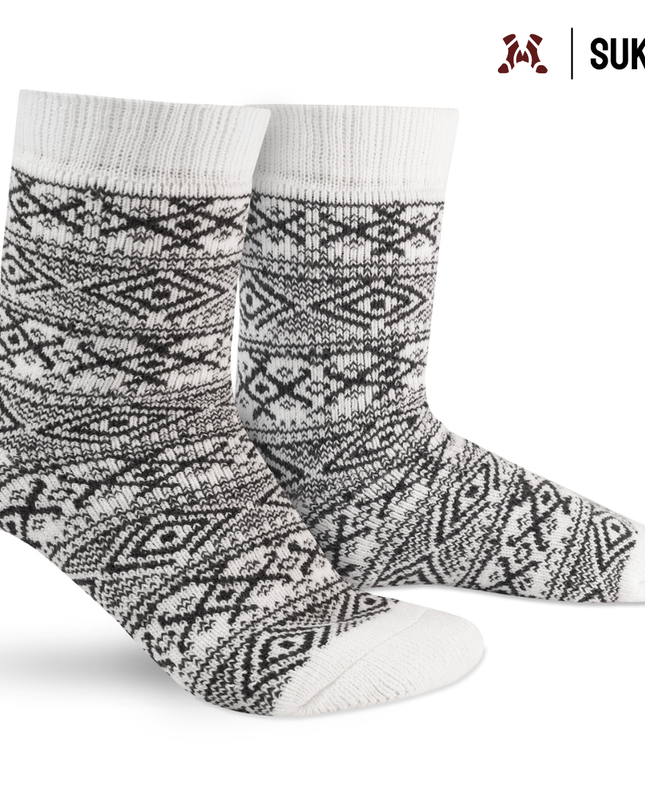 Sukats® Huissokken met Wol | Wollen Sokken | Bedsokken | 1 of 3 Paar