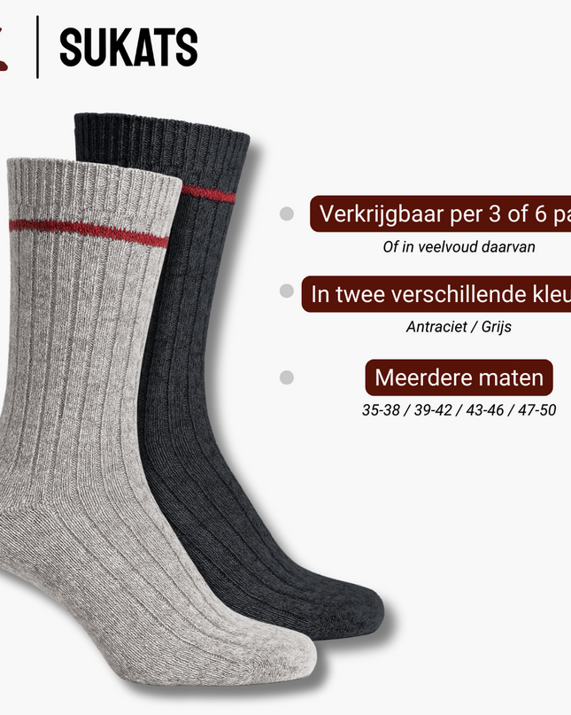 Sukats® Noorse Sokken | The Norwegians Original | 3 of 6 Paar