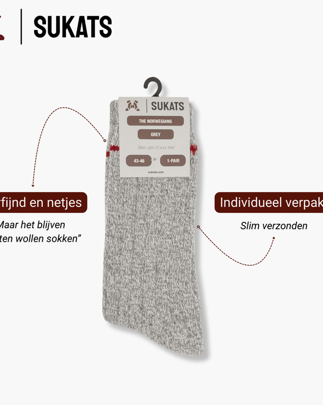 Sukats® Noorse Sokken | The Norwegians Original | 3 of 6 Paar