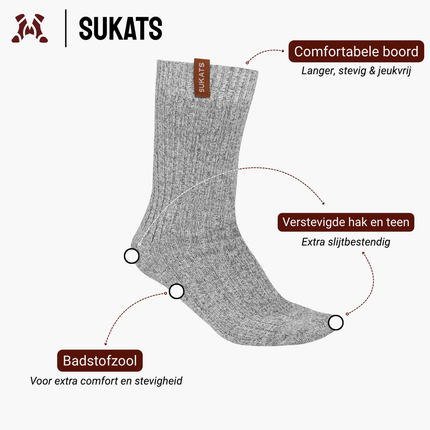 Sukats® Norwegians Premium Deluxe | Noorse Sokken | Wollen Sokken | 1 of 3 Paar