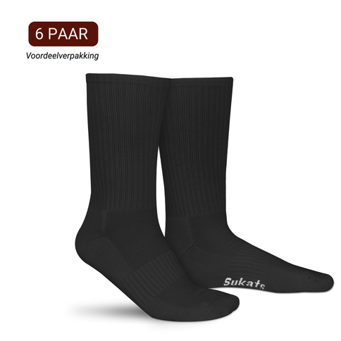 Sukats® The Sporter | 6 Paar | Sportsokken | Tennissokken | Naadloos | Hardloopsokken