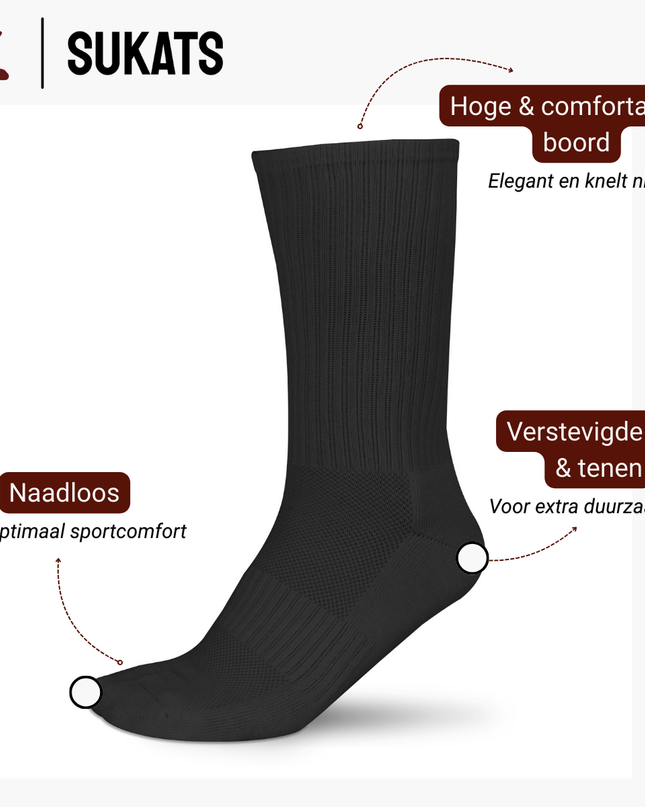 Sukats® Sportsokken | The Sporter | 6 Paar