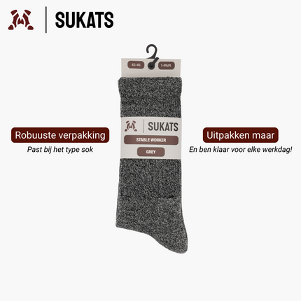 Sukats® Noorse Werksokken | Stable Worker | 3 of 6 Paar
