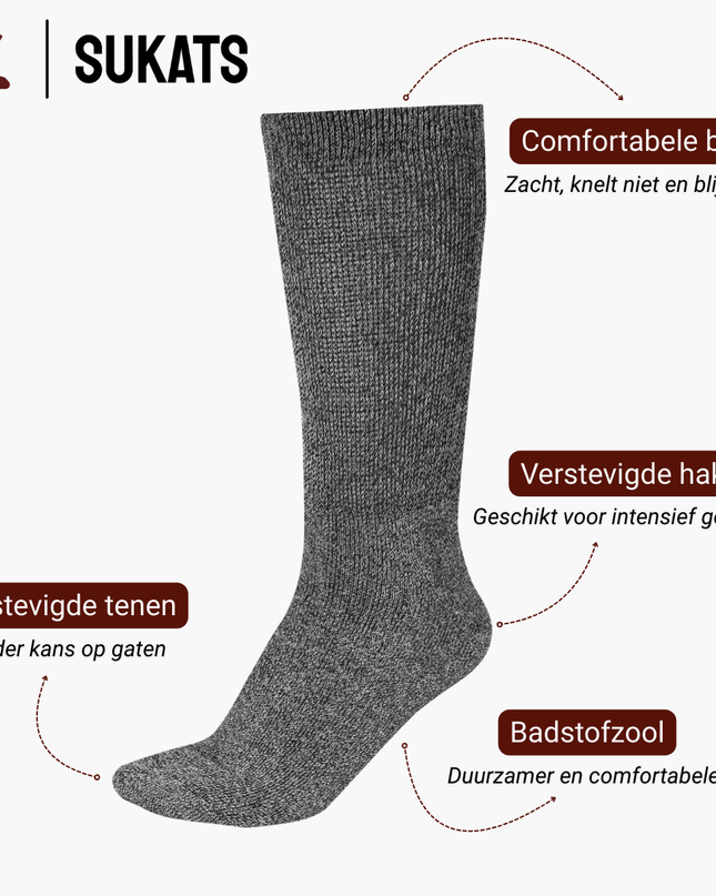 Sukats® Noorse Werksokken | Stable Worker | 3 of 6 Paar