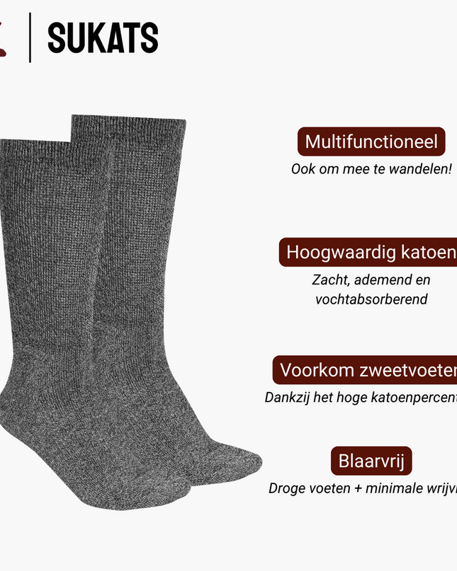 Sukats® Noorse Werksokken | Stable Worker | 3 of 6 Paar