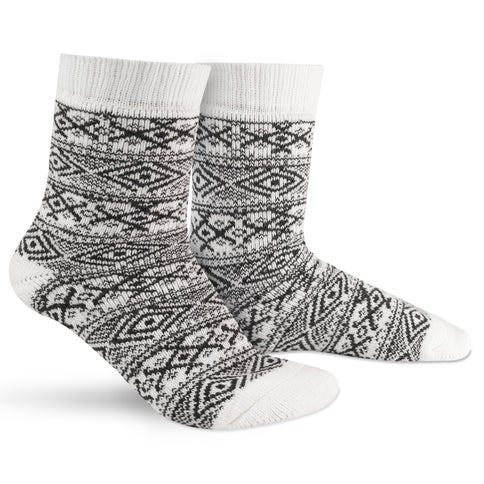 Sukats® Noorse Huissokken met Wol | 1 of 3 Paar | Wollen Sokken | Bedsokken | Warme Sokken