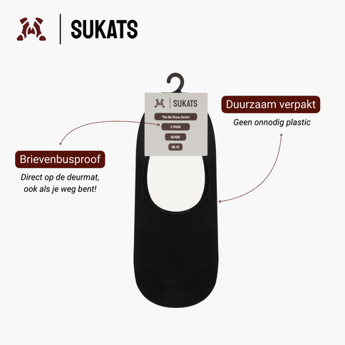 Sukats® No Show Enkelsokken | 4 of 8 Paar | Onzichtbare sokken | Naadloos | Invisible Footies