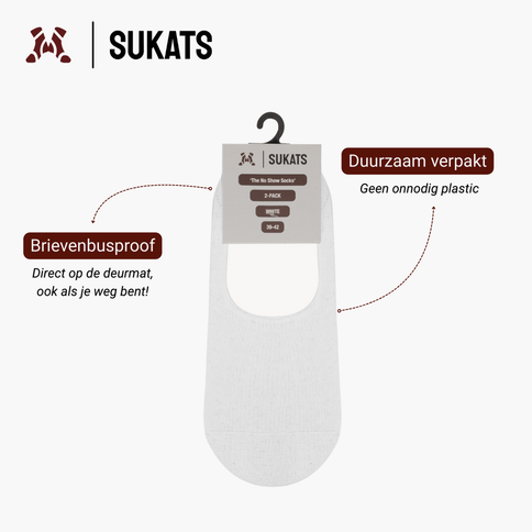 Sukats® No Show Enkelsokken | 4 of 8 Paar | Onzichtbare sokken | Naadloos | Invisible Footies