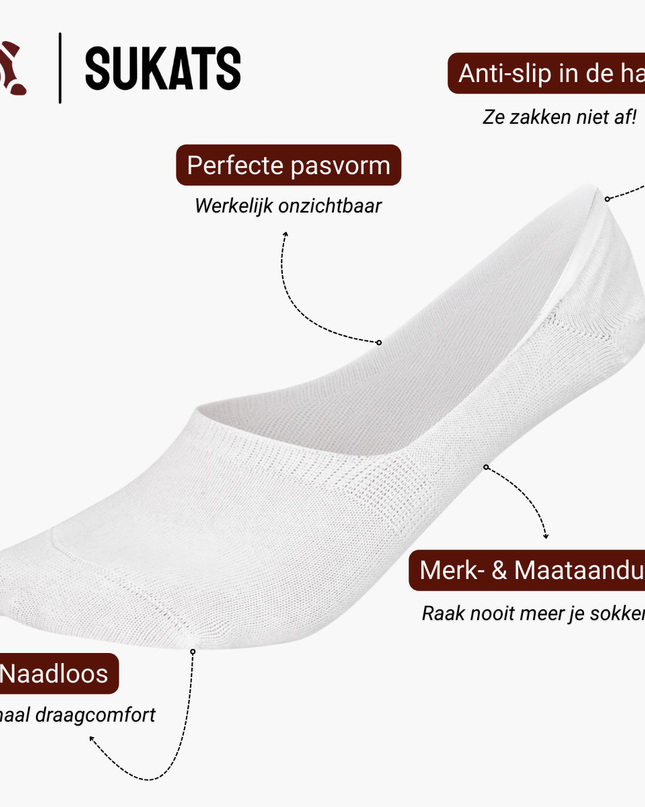 Sukats® No Show Enkelsokken | 4 of 8 paar