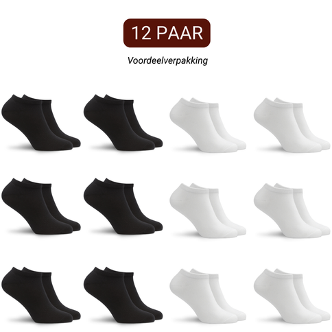 Sukats® Sneakersokken | 6 of 12 Paar | Enkelsokken | Korte Sokken | Naadloos