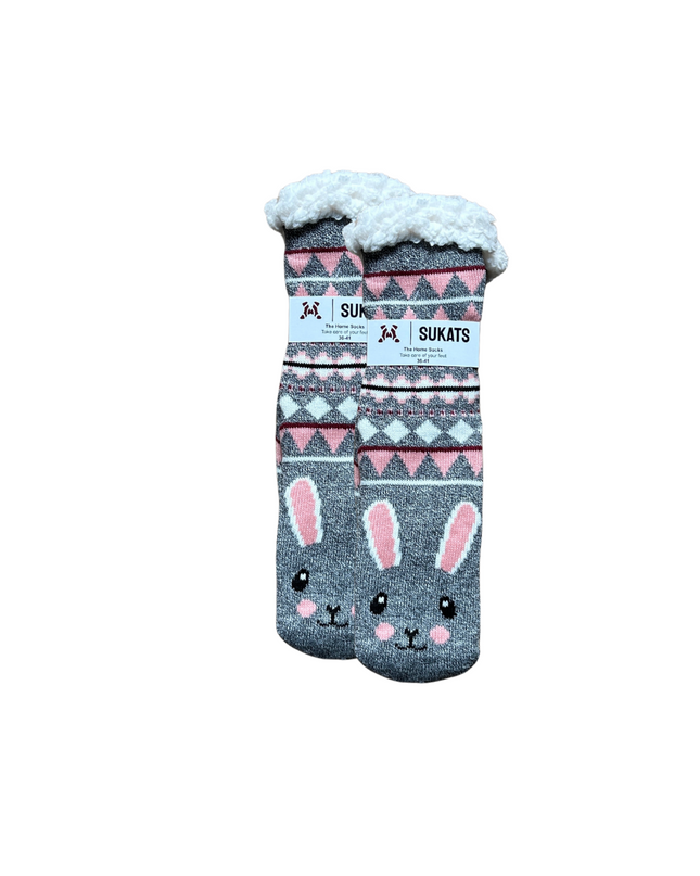 Sukats® Huissokken | Anti-slip sokken | Kerstsokken | Fluffy Sokken | Slofsokken | Verwarmde Sokken | 1, 3 of 6 Paar | Meerdere Kleuren