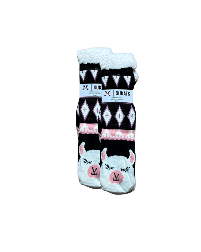 Sukats® Huissokken | Anti-slip sokken | Kerstsokken | Fluffy Sokken | Slofsokken | Verwarmde Sokken | 1, 3 of 6 Paar | Meerdere Kleuren