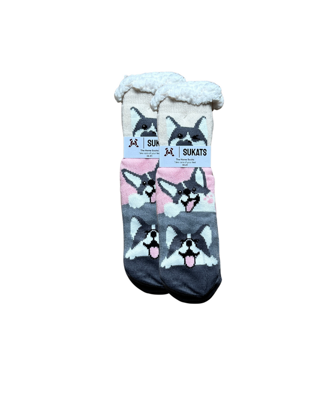 Sukats® Huissokken | Anti-slip sokken | Kerstsokken | Fluffy Sokken | Slofsokken | Verwarmde Sokken | 1, 3 of 6 Paar | Meerdere Kleuren