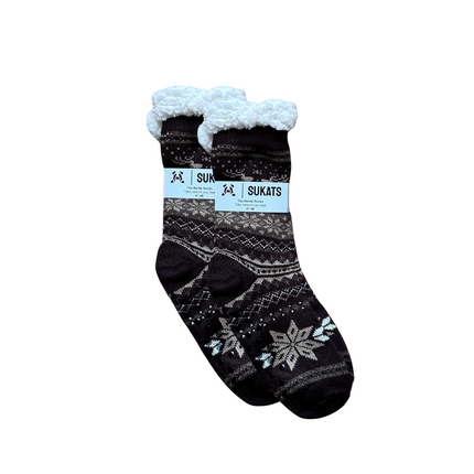 Sukats® Huissokken | Anti-slip sokken | Kerstsokken | Fluffy Sokken | Slofsokken | Verwarmde Sokken | 1, 3 of 6 Paar | Meerdere Kleuren