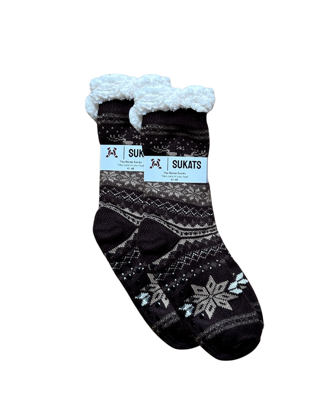 Sukats® Huissokken | Anti-slip sokken | Kerstsokken | Fluffy Sokken | Slofsokken | Verwarmde Sokken | 1, 3 of 6 Paar | Meerdere Kleuren