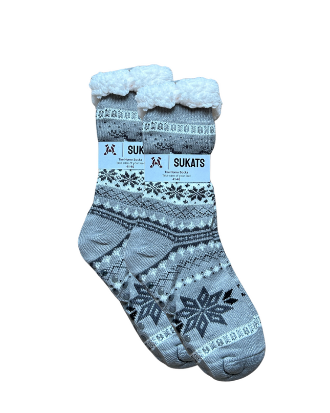 Sukats® Huissokken | Anti-slip sokken | Kerstsokken | Fluffy Sokken | Slofsokken | Verwarmde Sokken | 1, 3 of 6 Paar | Meerdere Kleuren