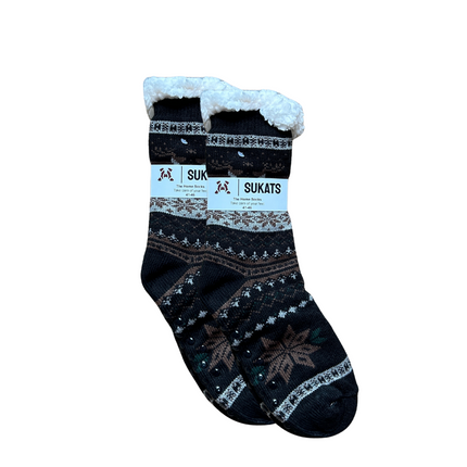 Sukats® Huissokken | Anti-slip sokken | Kerstsokken | Fluffy Sokken | Slofsokken | Verwarmde Sokken | 1, 3 of 6 Paar | Meerdere Kleuren