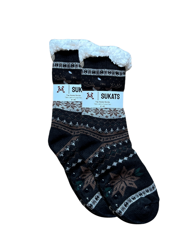 Sukats® Huissokken | Anti-slip sokken | Kerstsokken | Fluffy Sokken | Slofsokken | Verwarmde Sokken | 1, 3 of 6 Paar | Meerdere Kleuren