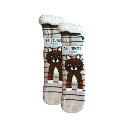 Sukats® Huissokken | Anti-slip sokken | Kerstsokken | Fluffy Sokken | Slofsokken | Verwarmde Sokken | 1, 3 of 6 Paar | Meerdere Kleuren