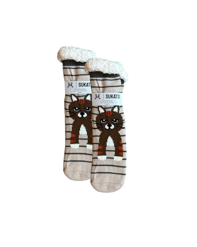 Sukats® Huissokken | Anti-slip sokken | Kerstsokken | Fluffy Sokken | Slofsokken | Verwarmde Sokken | 1, 3 of 6 Paar | Meerdere Kleuren