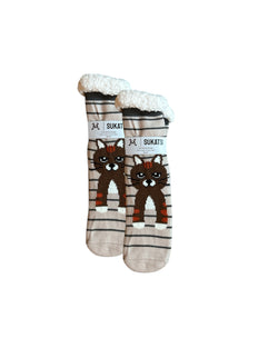 Sukats® Huissokken | 1, 3 of 6 Paar | Anti-slip sokken | Kerstsokken | Fluffy Sokken | Slofsokken | Verwarmde Sokken | Meerdere Kleuren